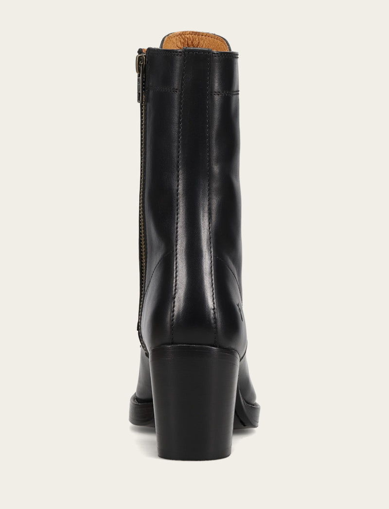 Jean Lace Up - Black - Back