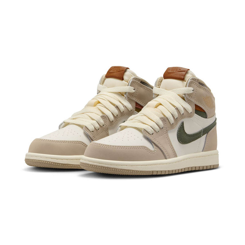 Jordan 1 Retro High OG 'Khaki' Little Kids' Shoes