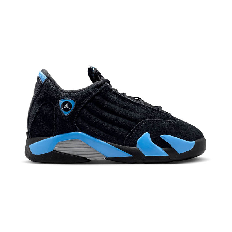 Jordan 14 Retro 'Black University Blue' Little Kids' Shoes