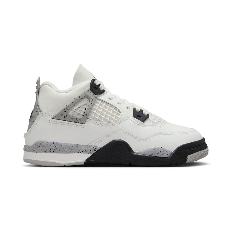 Jordan 4 Retro 'White Cement' Little Kids' Shoes
