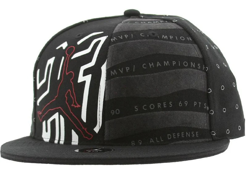 Jordan Retro 10 Fitted Cap Black
