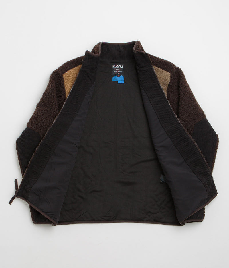 Kavu Wayside Fleece in Wild Wood Block