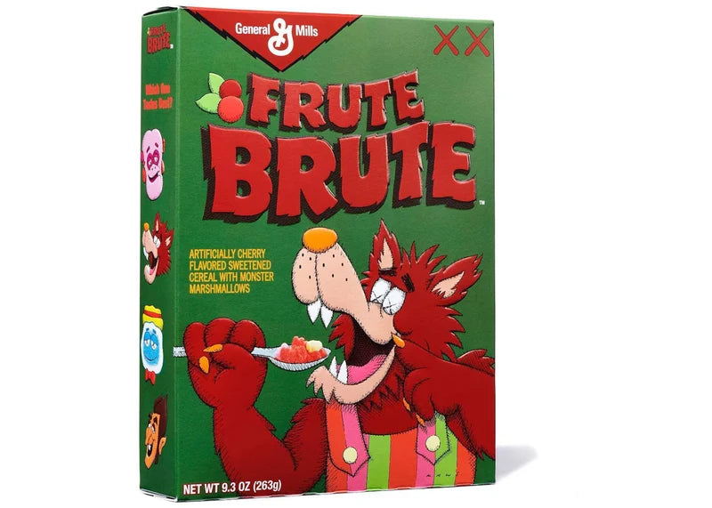 KAWS Monsters Frute Brute Cereal Limited Edition in Acrylic Case (Not Fit For Human Consumption)