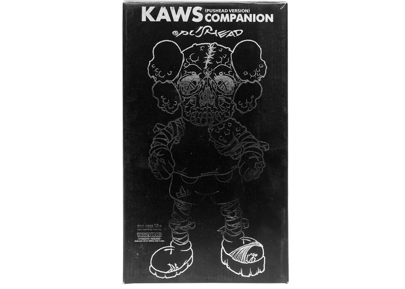 KAWS Pushead Companion Vinyl Figure Black