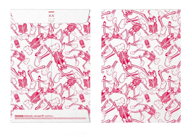 KAWS Skeleton Board Cutout Ornament Pink