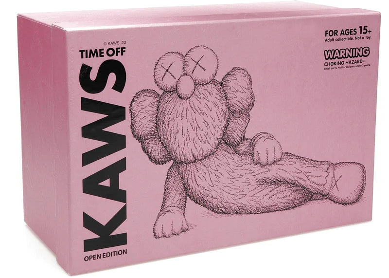 KAWS TIME OFF Vinyl Figure Pink