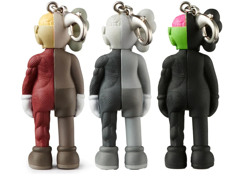 KAWS Tokyo First Flayed Companion Keychain Brown/Gray/Black Set (2021)