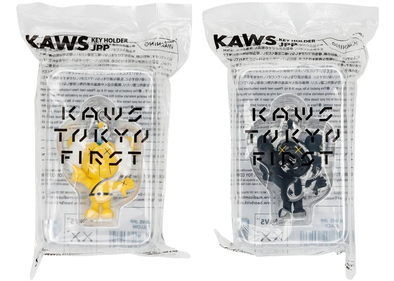 KAWS Tokyo First JPP Keychain Yellow/Black Set (2021)