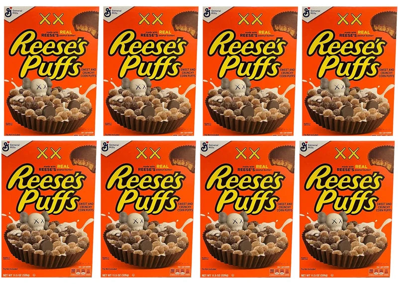 KAWS x Reese's Puffs Cereal 8x Lot (Not Fit For Human Consumption)