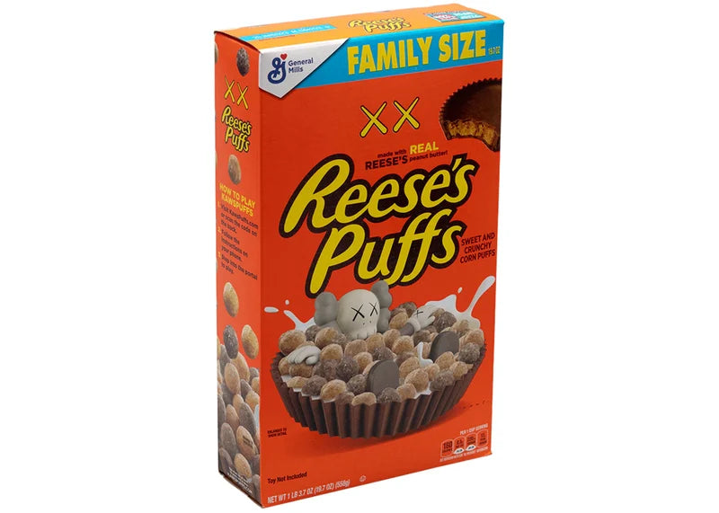 KAWS x Reese's Puffs Cereal Family Size (Not Fit For Human Consumption)