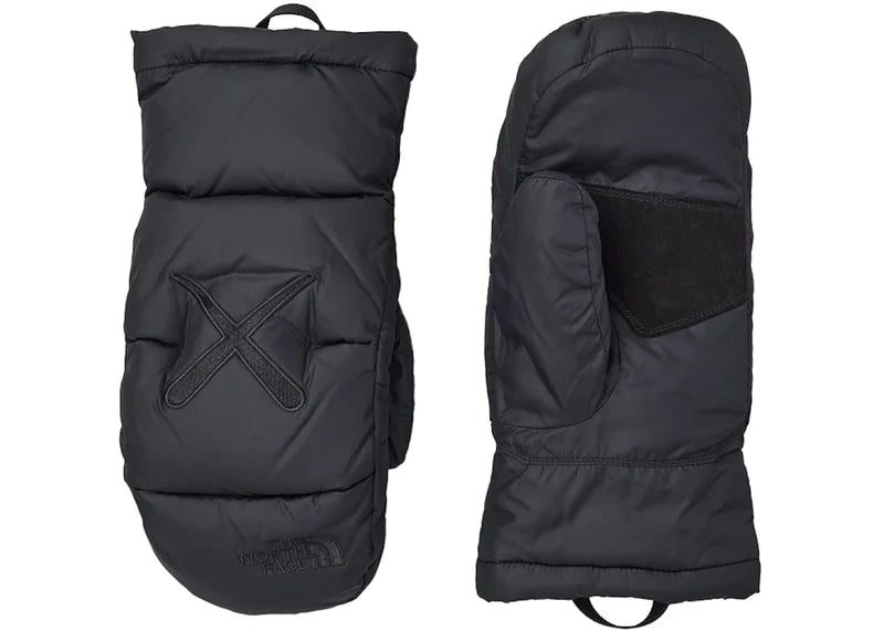 KAWS x The North Face Nuptse Mitt Black