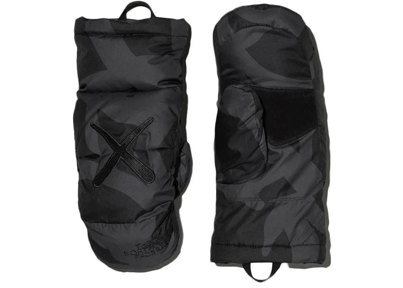 KAWS x The North Face Nuptse Mitt Black