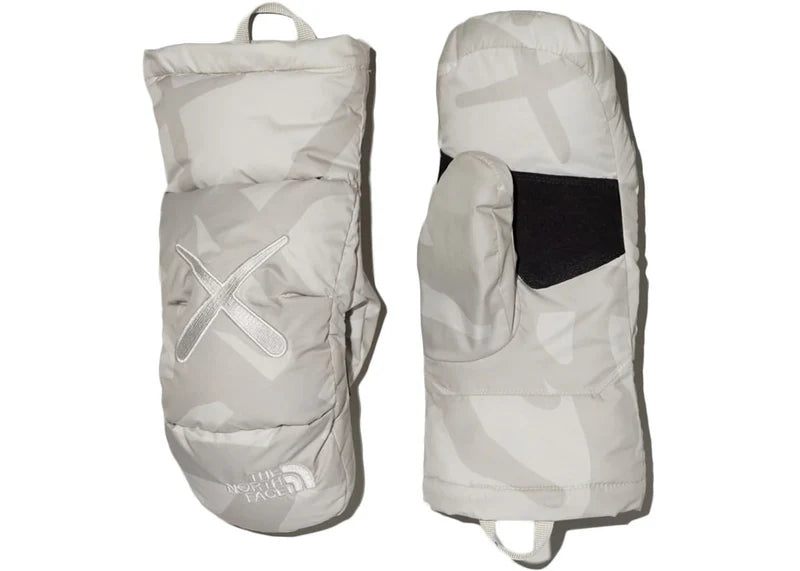 KAWS x The North Face Nuptse Mitt Moonlight Ivory