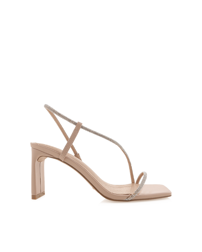 KAYE - NUDE-DIAMANTE-Heels-Billini-Billini