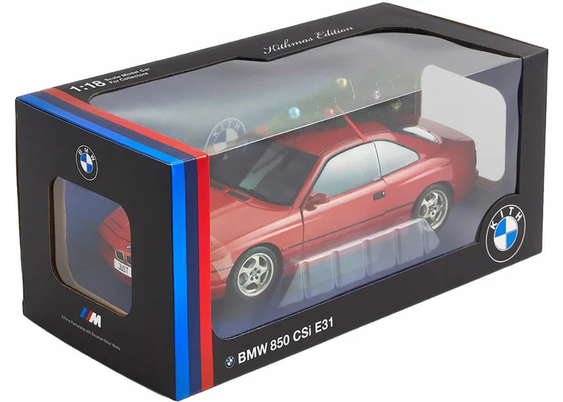 Kith 850 CSI E31 BMW Diecast Model Replica Red