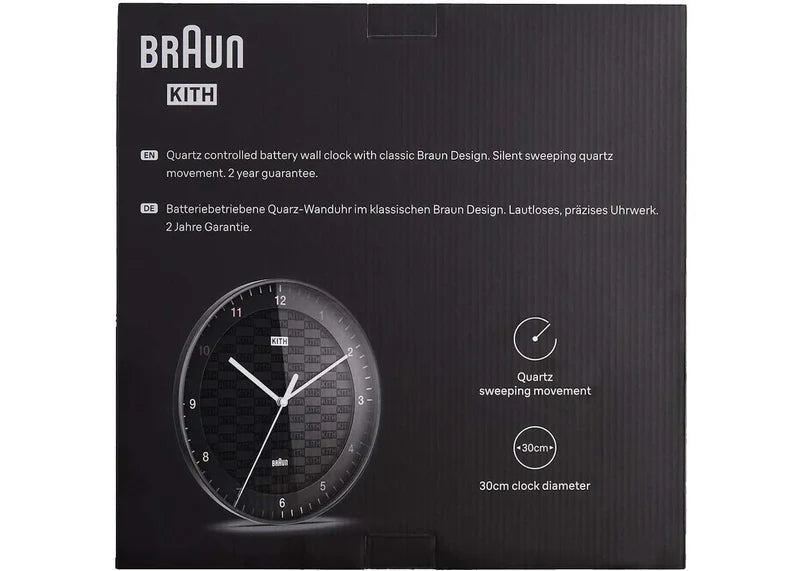 Kith for Braun BC17 Wall Clock Black