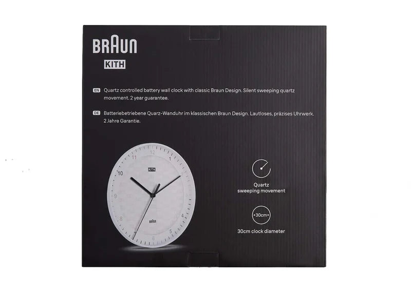Kith for Braun BC17 Wall Clock White
