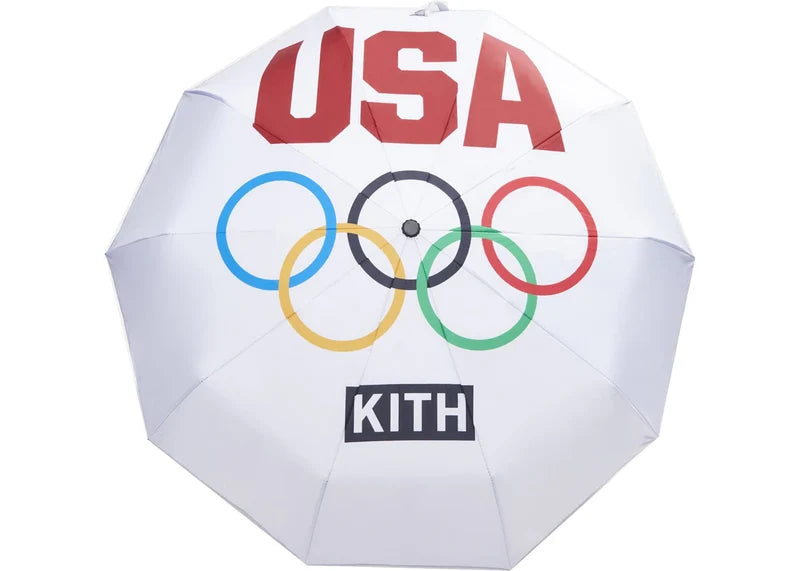 Kith for Team USA 5 Rings Umbrella White