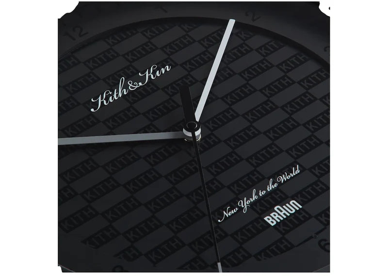 Kith Kithmas Braun Wall Clock Black