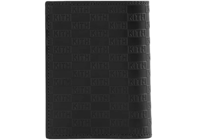 Kith Kithmas Monogram Bi-Fold Wallet Black