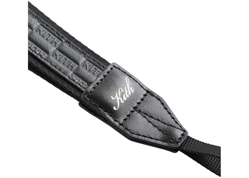 Kith Kithmas Monogram Camera Wristlet Black