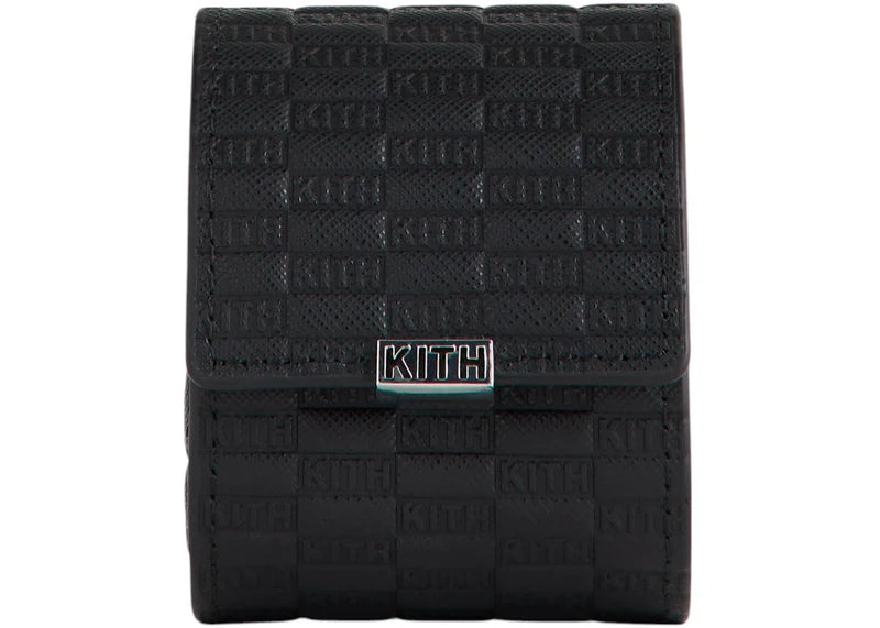 Kith Kithmas Monogram Saffiano Leather Single Watch Roll Black
