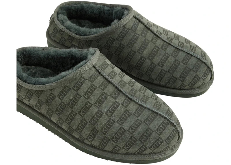 Kith Kithmas Monogram Shearling Slippers Stadium