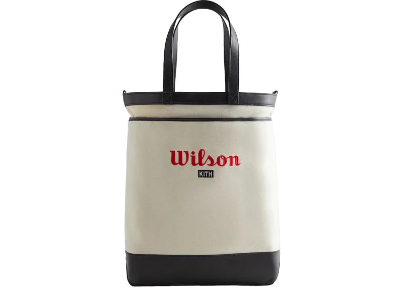 Kith Wilson Leather Trimmed Do All Tote White Alyssum