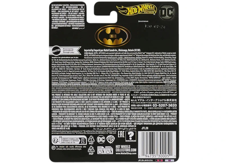 Kith x Hot Wheels Batman 1989 Batmobile Black