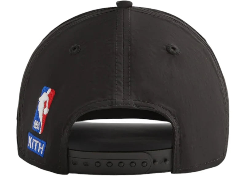 Kith x New Era The New York Knicks Wrinkle Nylon 9Fifty Snapback Black