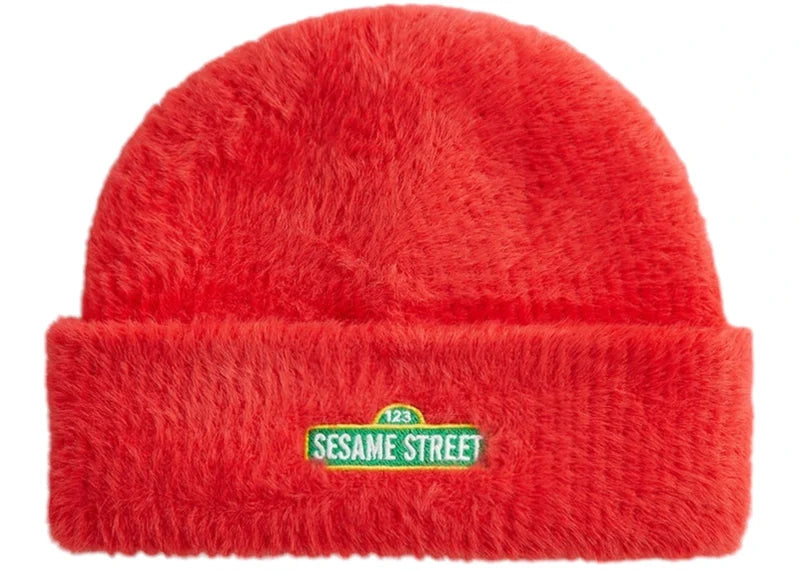 Kith x Sesame Street Baby Elmo Mia Beanie Rhubarb