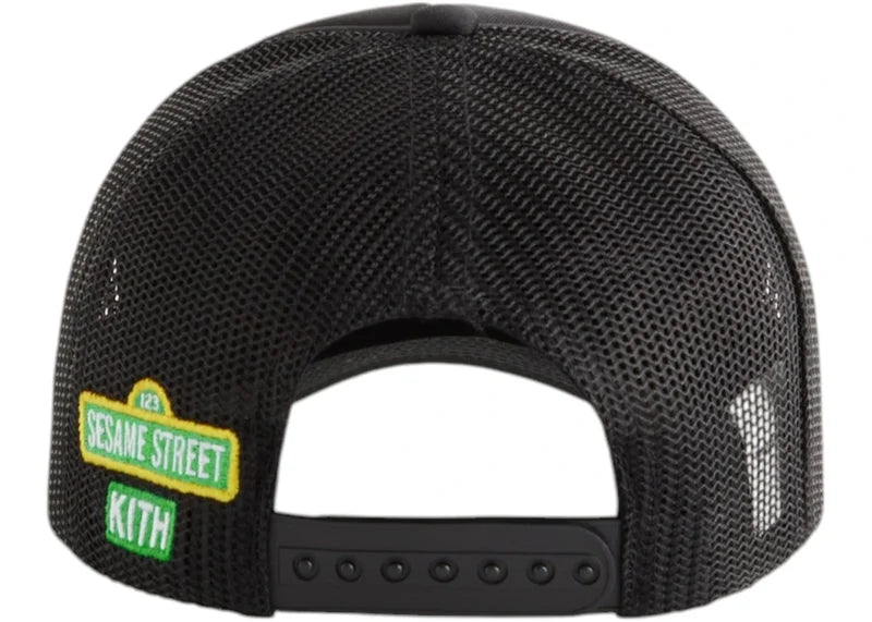 Kith x Sesame Street Kids Just Us Trucker Hat Black