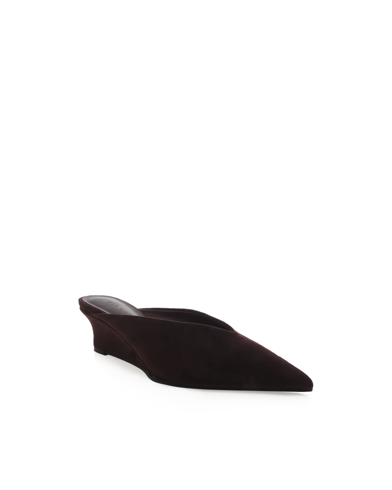 LAILAH - DARK CHOCOLATE SUEDE-PUMPS-Billini-Billini