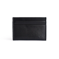 Full-Grain Leather Wallet in Obsidian front view