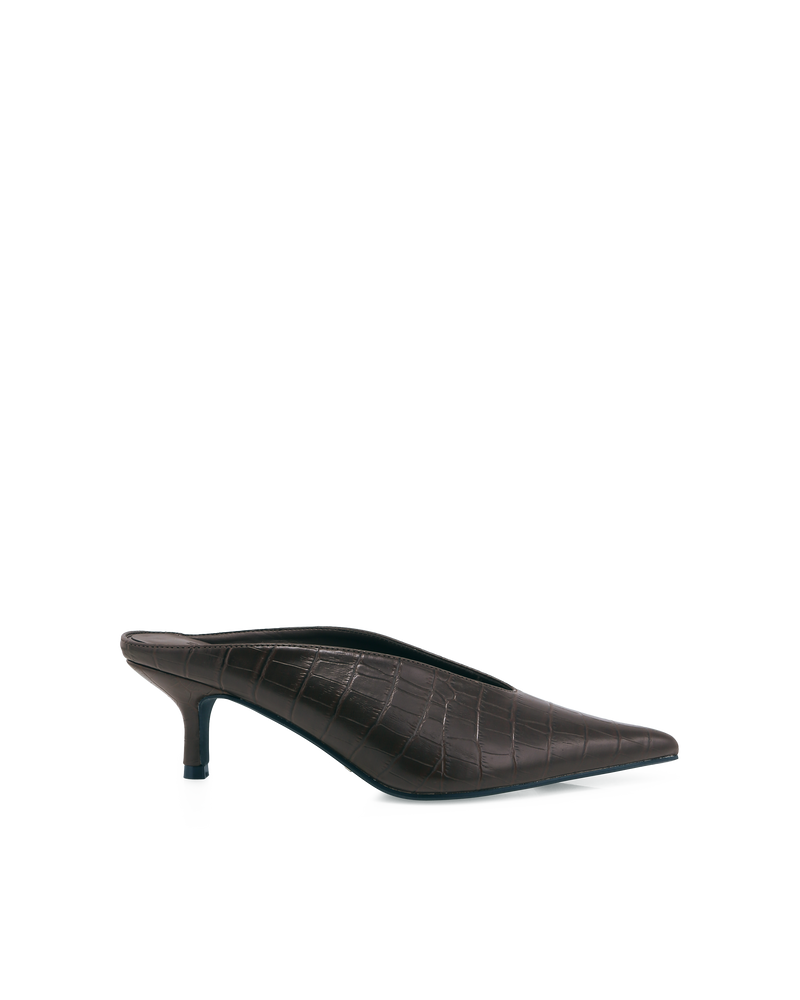 LIBBIE - CHOCOLATE CROC-PUMPS-Billini-Billini