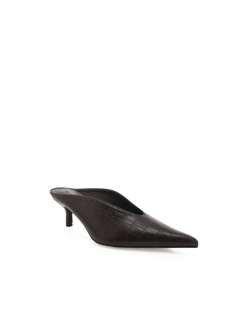 LIBBIE - CHOCOLATE CROC-PUMPS-Billini-Billini