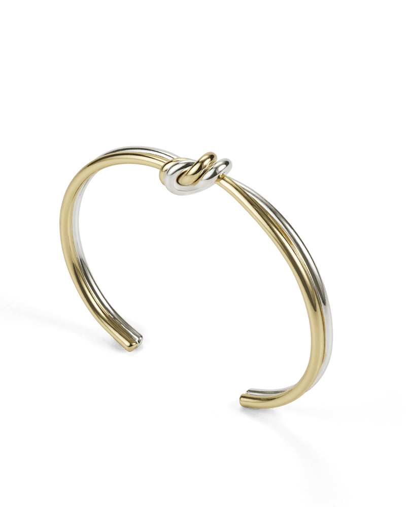 LILY KNOT BANGLE - GOLD PLATED18K-STERLING SILVER-JEWELLERY-Billini-Billini