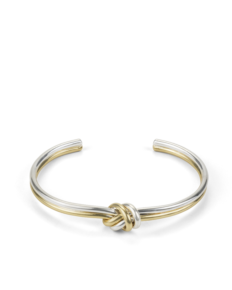 LILY KNOT BANGLE - GOLD PLATED18K-STERLING SILVER-JEWELLERY-Billini-Billini