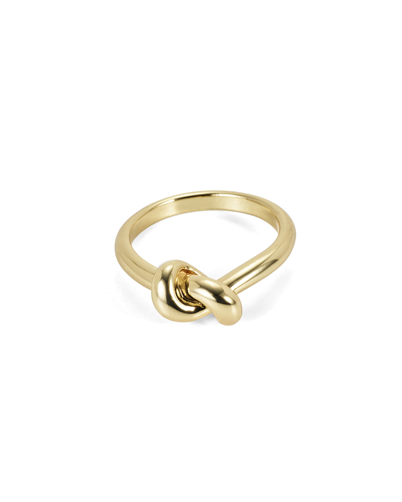 LILY KNOT RING - GOLD PLATED 18K-JEWELLERY-Billini-Billini