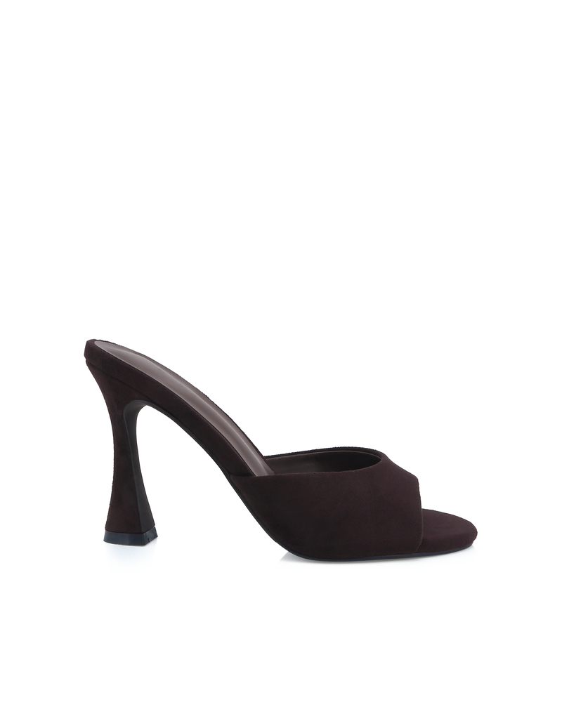 LISETTE - DARK CHOCOLATE SUEDE-Heels-Billini-Billini