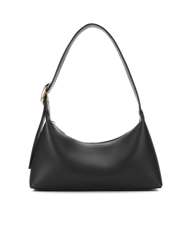 LUCIE SHOULDER BAG - BLACK-GOLD-Handbags-Billini-Billini