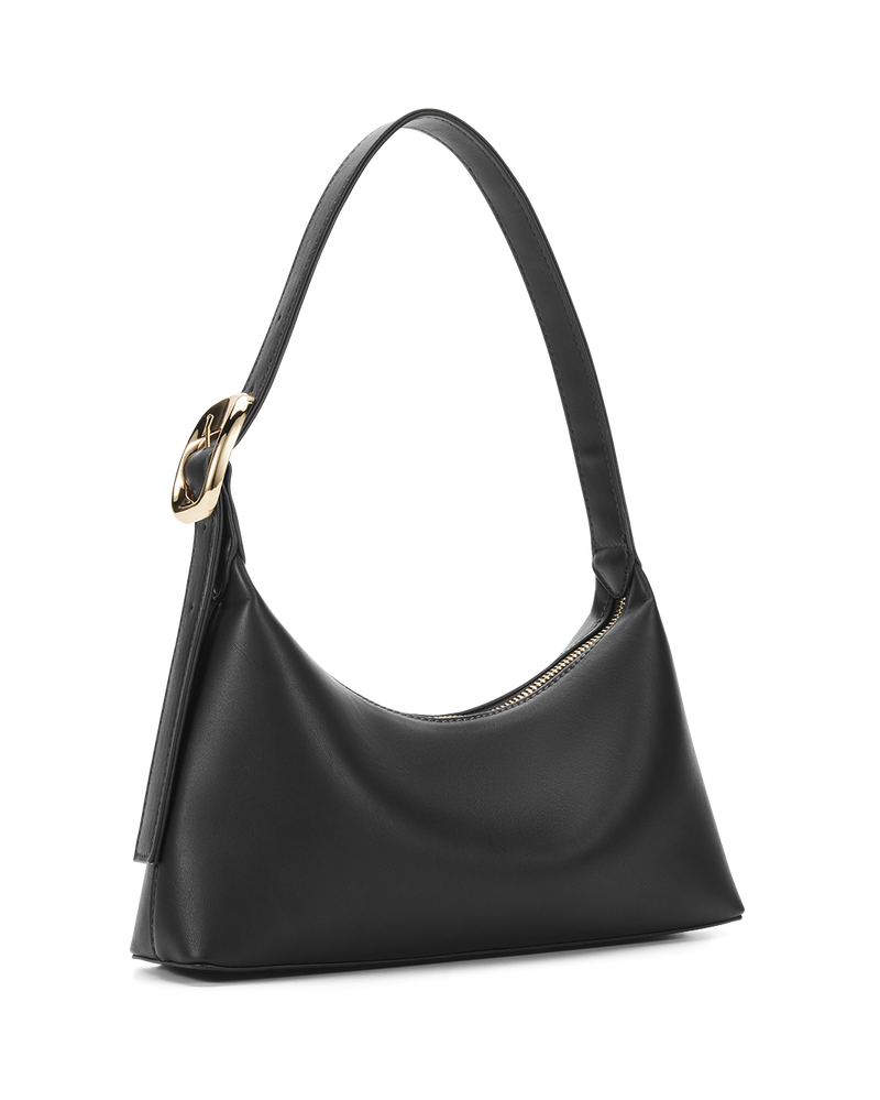 LUCIE SHOULDER BAG - BLACK-GOLD-Handbags-Billini-Billini