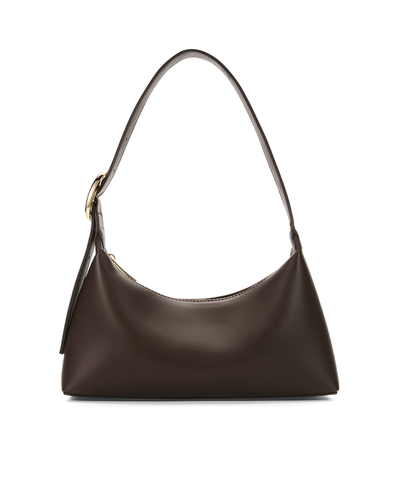 LUCIE HANDLE BAG - CHOCOLATE-Handbags-Billini-Billini