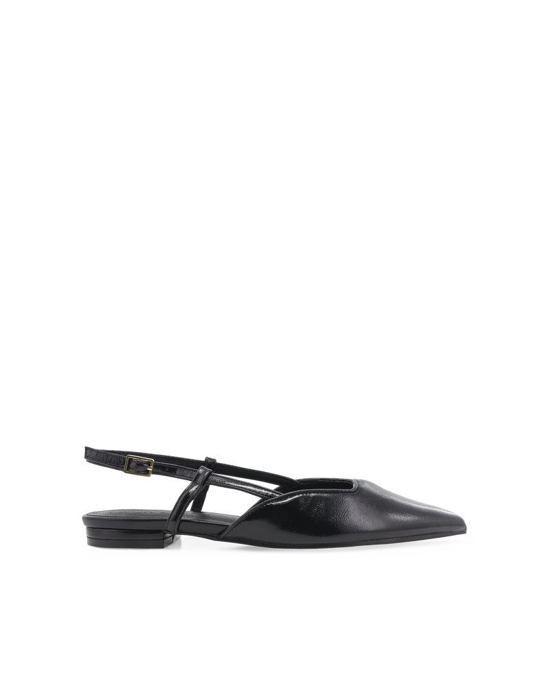 MAGGIE - BLACK SHINE-Flats-Billini-Billini