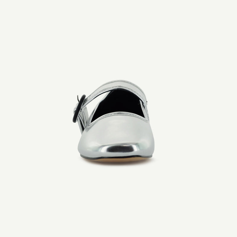 MARIANA: FLAT MARY JANE - SILVER