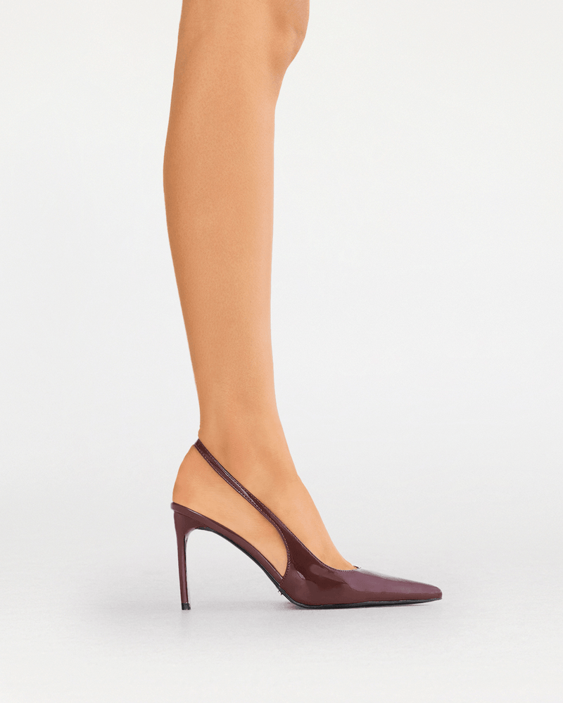 MAXIMILIAN - DARK CHERRY PATENT-PUMPS-Billini-Billini