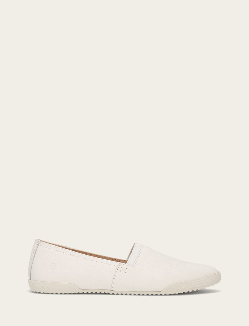 Melanie Slip On - White - Outside