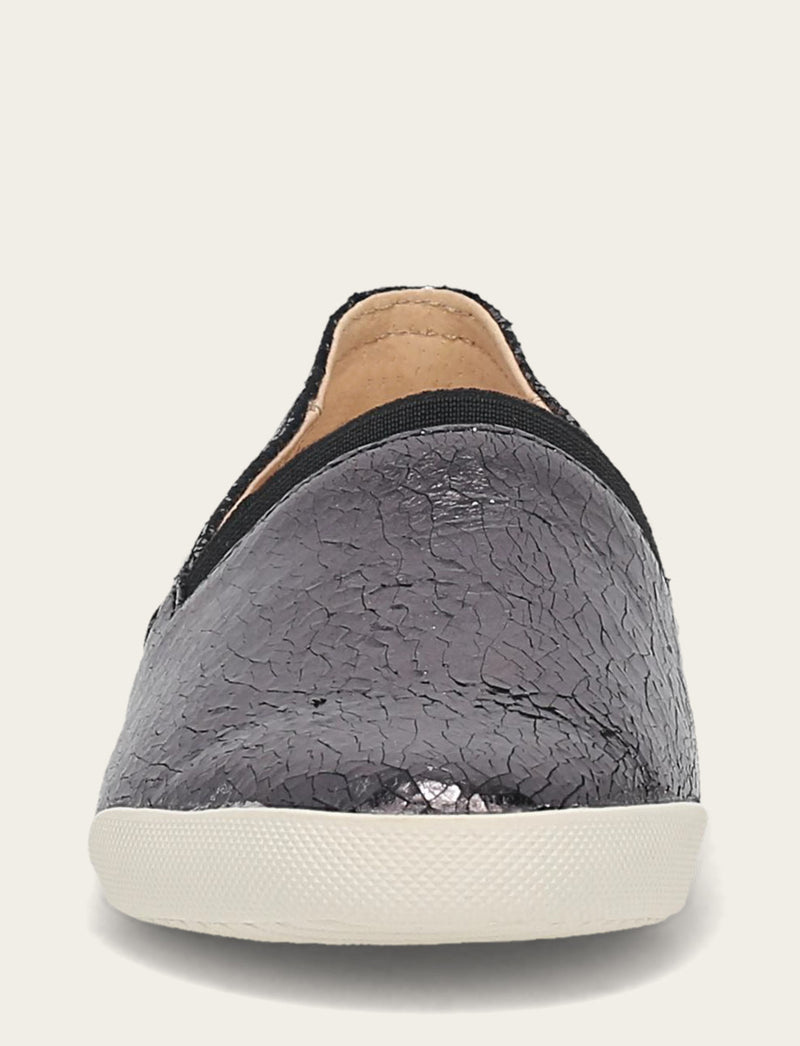 Melanie Slip On - Pewter Mirror - Front