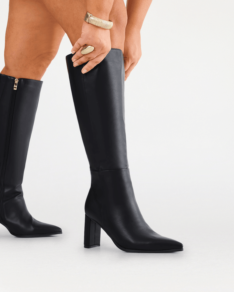 MELINA CURVE - BLACK-Boots-Billini-Billini