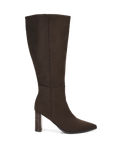 MELINA CURVE - DARK CACAO SUEDE-Boots-Billini-Billini